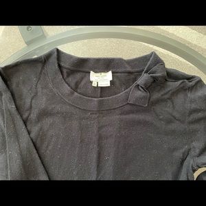 Kate spade black quarter sleeve sweatshirt